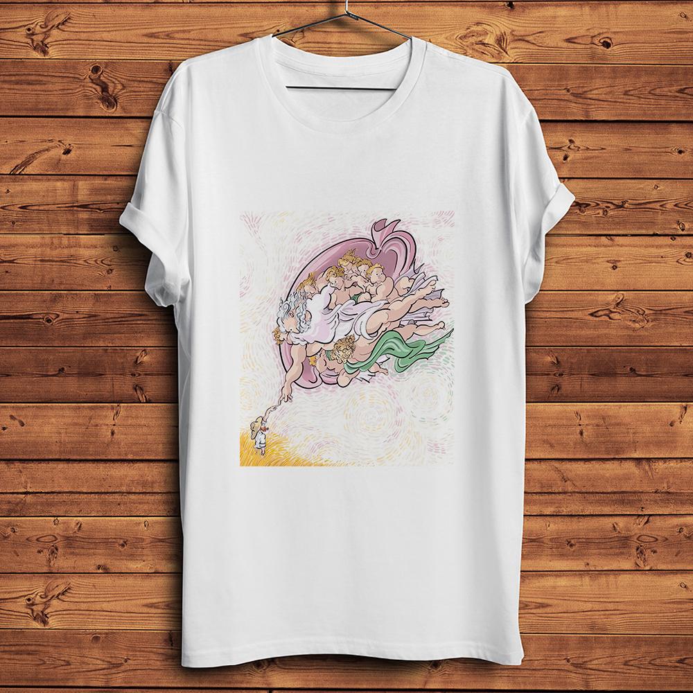

Vincent Van Gogh in The Creation of AdamCreazione di AdamoFunny artistic TShirtUnisex Casual TeeBreathable Print NoCrack S