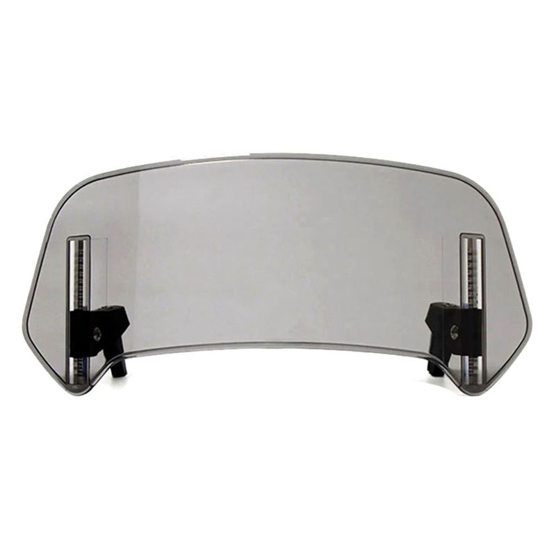 Powerful Motorcycle Windshield Extension Adjustable Spoiler Deflector For BMW KAWASAKI HONDA 36X14cm Grey