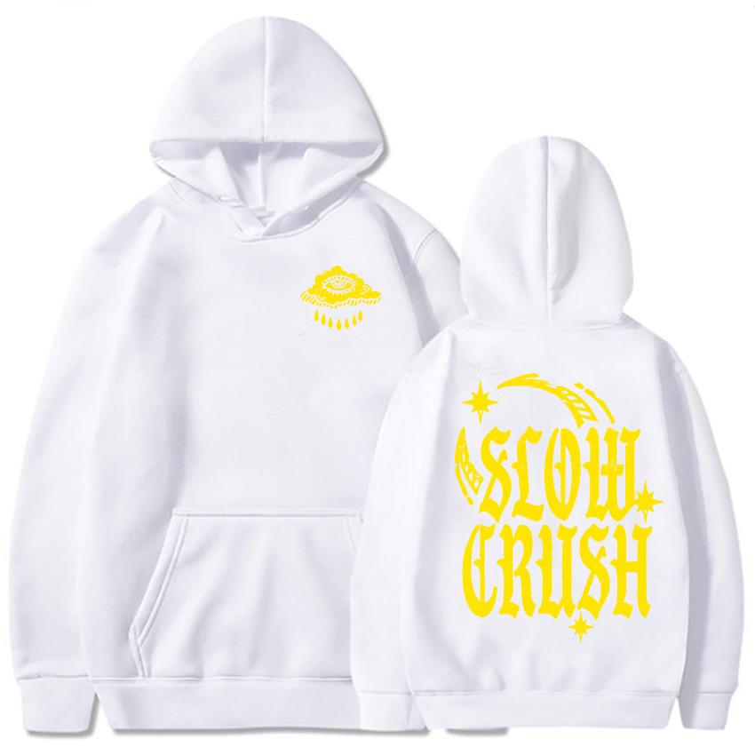 Slow Crush THIRST Album Graphic Hoodies Long Sleeve Fashion Male Sweatshirts Cotton Autumn Loose Hooded Pullovers for Men Hoodie