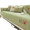 Cartoon Embroidered Sofa Cushion for All Seasons, Anti-ski Neel Cover, Simple Sofa Cover, Seat Cushion