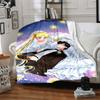 1PC Sailor Moon Blanket Lightweight Flannel Throw Blanket for Sofa, Bed, Travel, Camping, Livingroom, Office, Couch