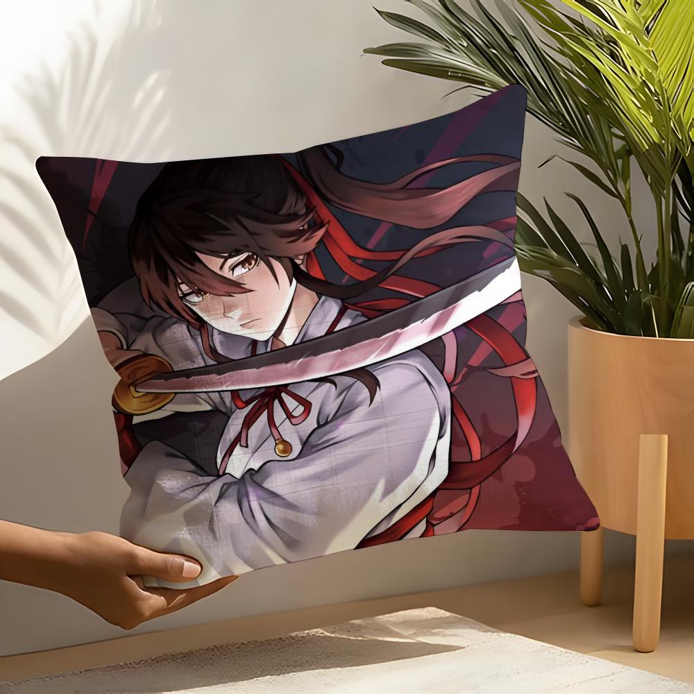 Hell'S Paradise - Jigokuraku Pillow Case Linen Cushion Covers For Decorative Sofa Home Pillows Case Car Chair Pillows Cases
