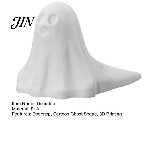 Stable Door Holder for Slopes Cute Ghost Stopper, 3D Printed Halloween Decoration Versatile Entrance Stop Statue, Anti-slip Windproof Holder,