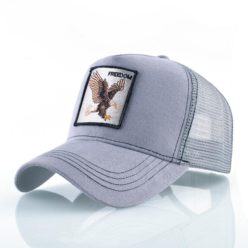 Animal Embroidery Baseball Cap Male Truck Driver Hat Female Cap Outdoor Net Hat