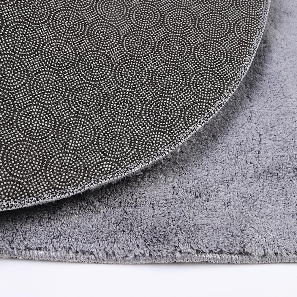 Pure Color Simple Polyester Carpet Bathroom Bathroom Non-slip Absorbent Mat Easy To Take Care of Full Floor Mat