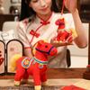 Mascot Dolls Cartoon Horse Doll Soft Zodiac Pony Figurine Horse Plush Toys  Festive Decoration