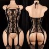 Black Fringe Pasties Women Open Bra Lingerie Bodystocking Erotic Crotchless Porn Babydoll Lenceria Bodysuit Costume