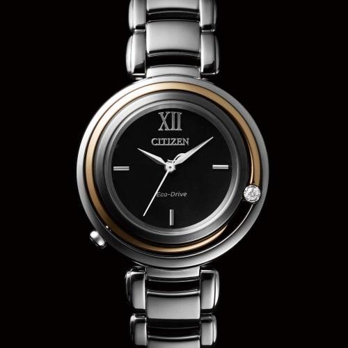 Citizen El EM0658-95E Eco-Drive Arcly Series Kanon-inspired Design Women's Watch, Silver