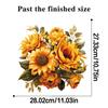 Golden Sunflower Wall Stickers Peel and Stick Removable Decoration for Home Kitchen Bathroom Cabinet Refrigerator Wardrobe DIY Decor