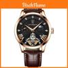 Zwitsers Waterdicht Heren Quartz Horloge Met Leren Band En Kalender Voor Casual Kleding