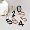 10PCS Self Adhesive 3D Number Door Plates 0-9 Number Acrylic Stickers Mailbox Sign Address Plaque House Apartment Cabinet