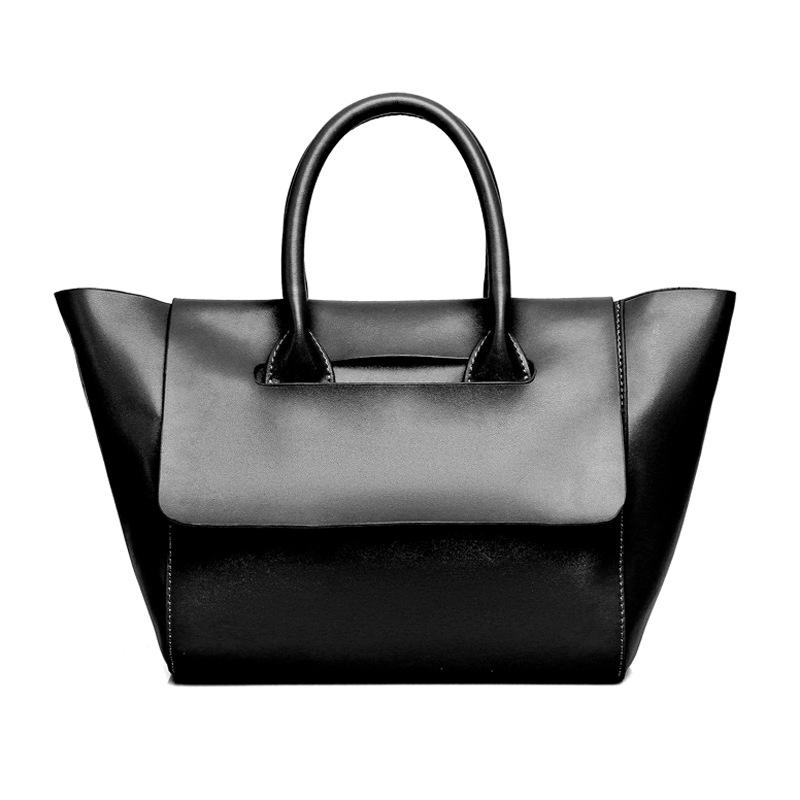 2022 new leather versatile European and American fashion shoulder bag cowhide cover portable wing bag mother and child bag