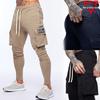 Men's Cotton Compression Joggers with Big Pockets - Ideal for Running, Gym, and Outdoor Activities.