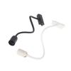 Black White Led Track Lighting E27 Adjustable Bendable Gooseneck Hose Track Spotlight Fixture For Clothing Store Exhibition Hall