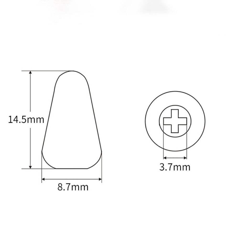 10PCS Universal Fit Pickup Selector Knobs Plastic Material Lever Switch Knobs For ST Style Guitar
