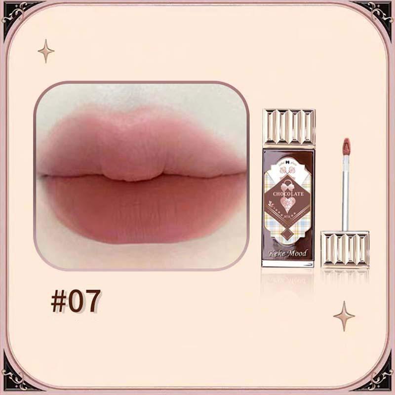 Flower Velvet Matte Lip Gloss Know Sexy Powder Mist Lip Mud Waterproof Lasting Liquid Blush Brown Lipstick Cosmetics Makeup
