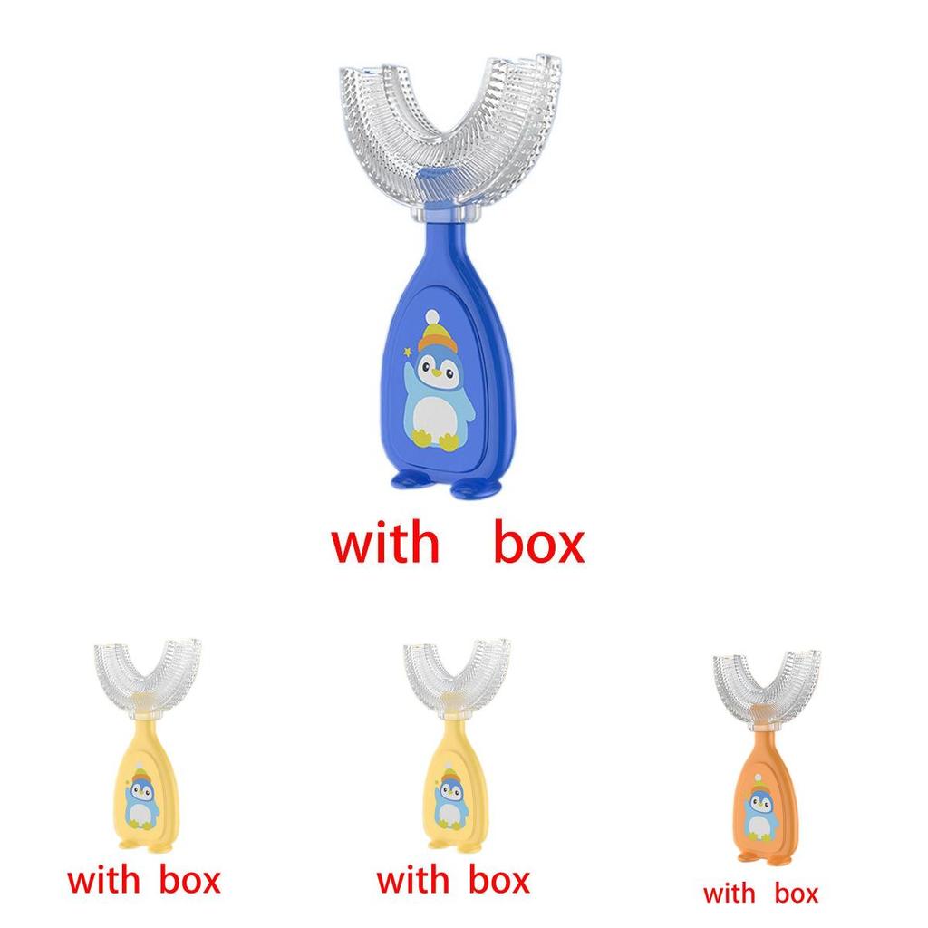 Childrens Ushaped Silicone Toothbrush For Oral Cleaning With Soft Bristles In Multiple Colors