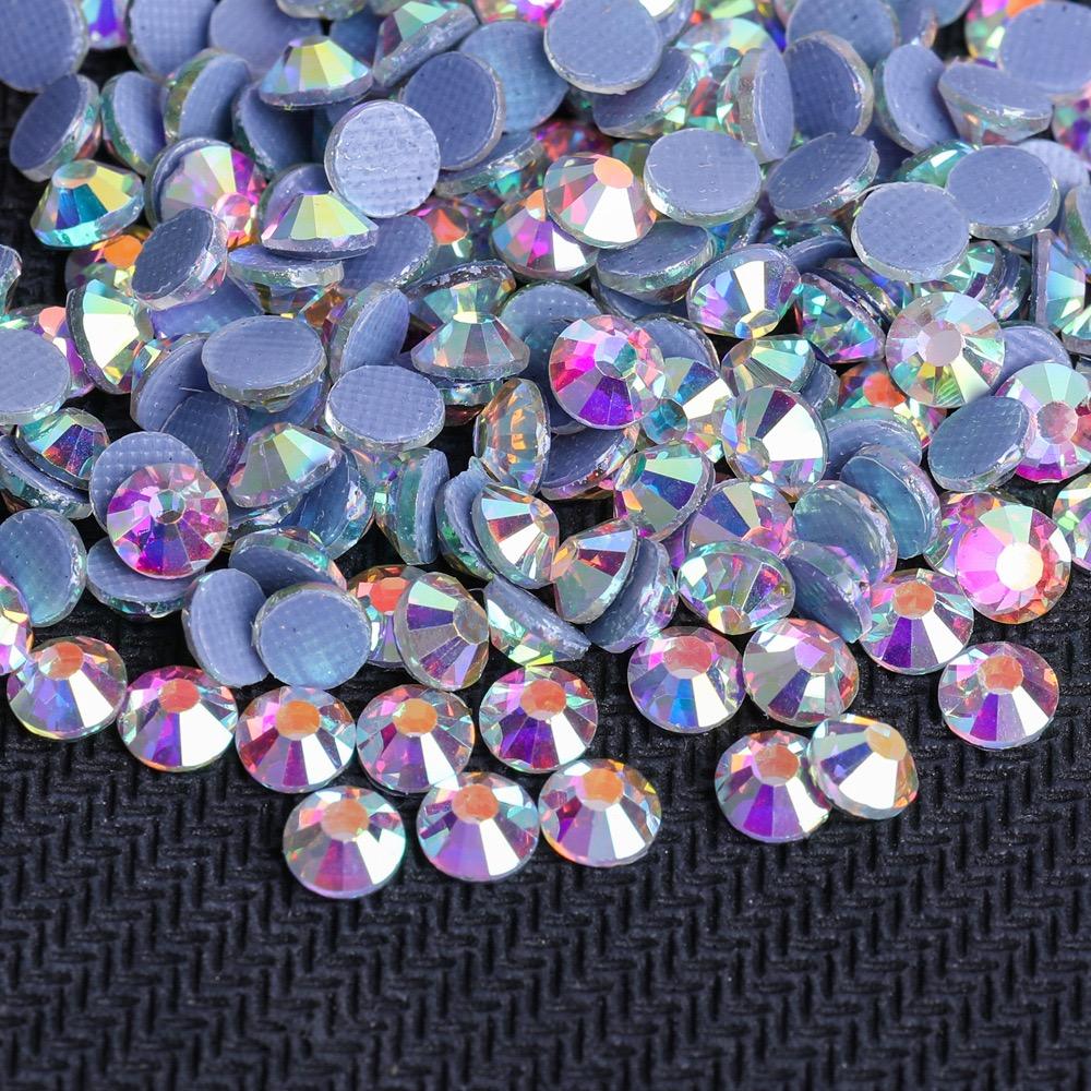 Crystal Hotfix Rhinestones Ss3-ss50 Glass Crystal AB Rhinestones for Clothing Accessories ss3 1440pcs