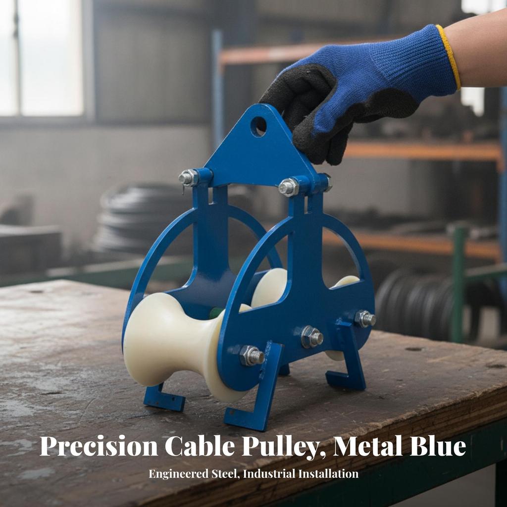 Two-Wheel Cable Pulley Floor-Standing for Construction Sites