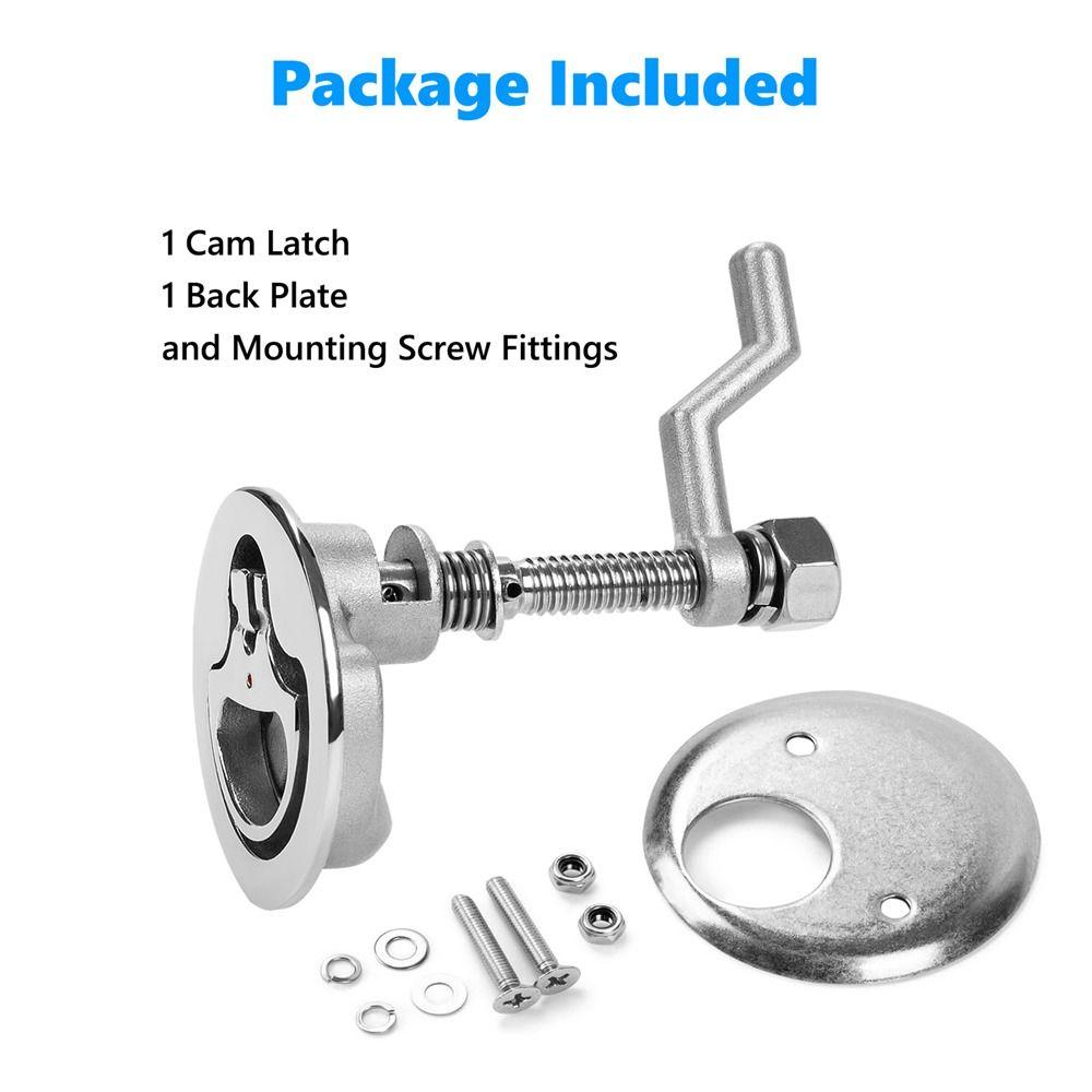 

with Back Plate and Screw Boat Hatch Latches 316 Stainless Steel Boat Deck Hardware