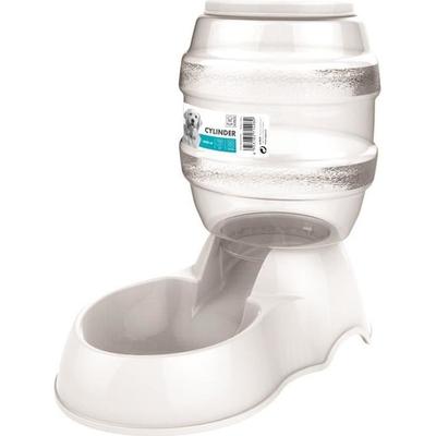 M-PETS Trockenfutterspender Zylinder - 3500ml - Weiß - Für Hund