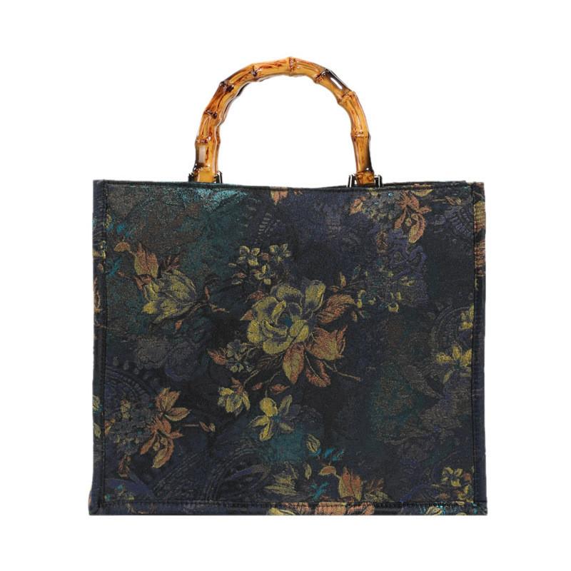 Pvc Sequin Embroidery Tote Bag With Zipper Closure For Casual Travel And Shopping