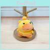 Cute Capybara Orange Unhappy Expression Plush Doll Pendant For Bag Decoration