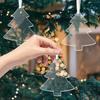 Decorative Snowflake-Patterned Perforated Blank Transparent Acrylic Sheet for Holidays