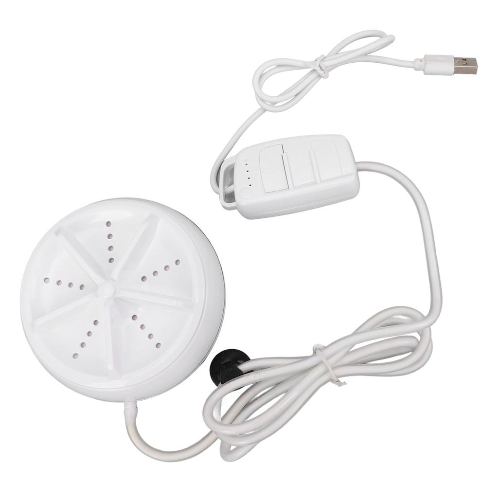 Ultraschallwaschmaschine USB Tragbare Turbinenreinigung 4 Stufen Fernbedienung Weiß