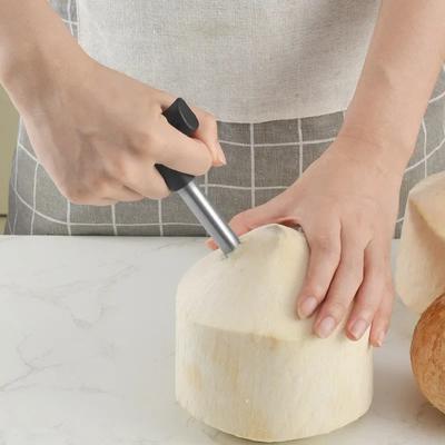 Stainless Steel Coconut Opener Drill Bit Cutter - Practical Kitchen Tool for Effortless Fruit Opening, Convenient and Durable Abridor De Coco