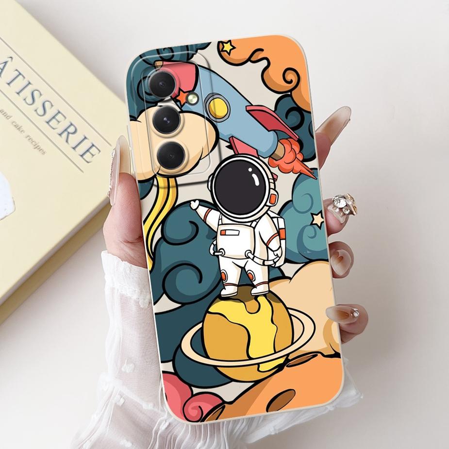 For Samsung Galaxy S24 FE Case SM-S721B Cute Fashion Cartoon Cover Soft TPU Phone Case For Samsung S24 FE S24FE Shell 6.7'' Bags