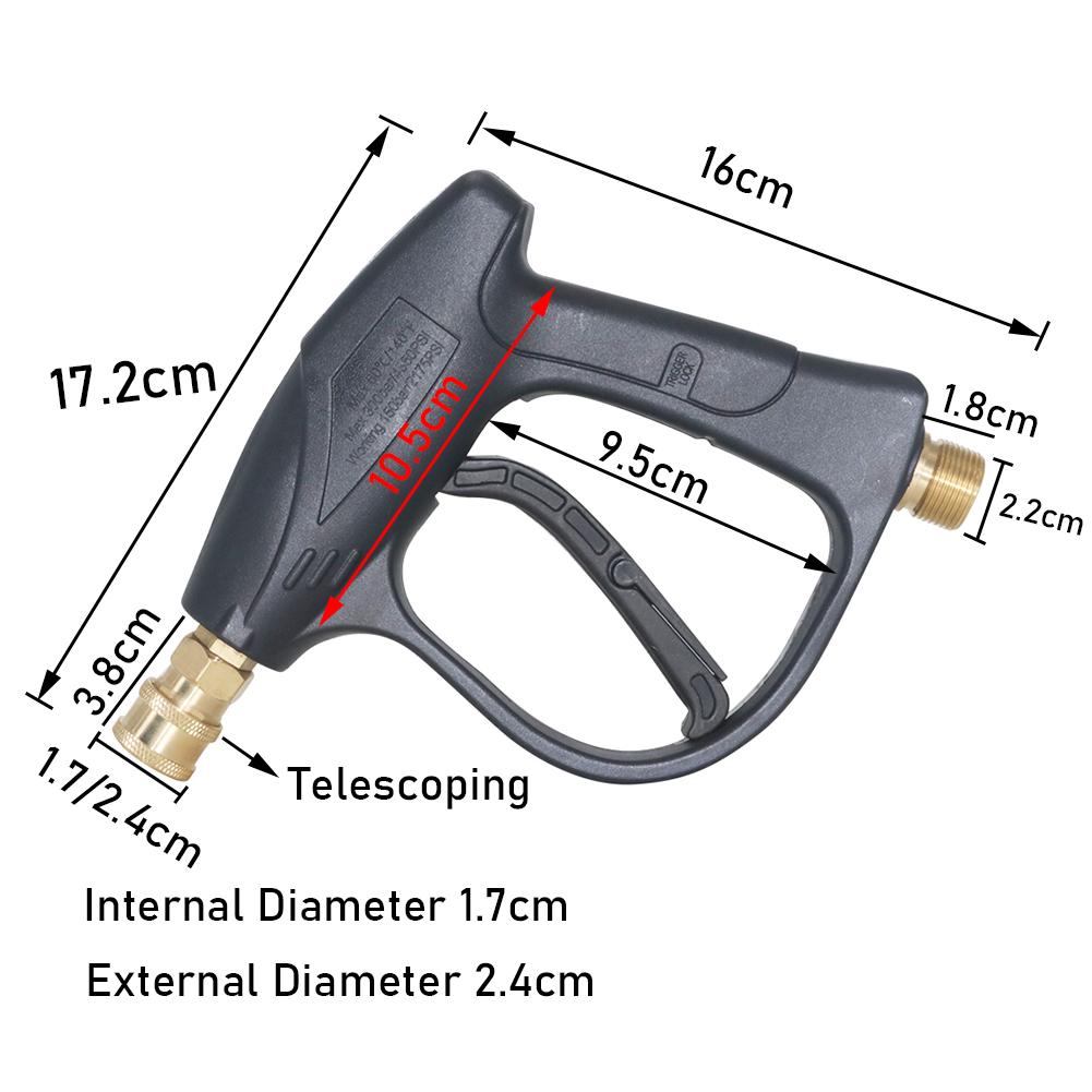 1 Pcs Pressure Car Washer Gun High Pressure Water Guns Quick Connection Adapter Car Washing Gun Cleaning Tools