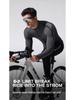 Herren Langarm Rad- und Outdoor-Sportbekleidung - Feuchtigkeitstransportierend, Schnelltrocknend für Herbst & Winter