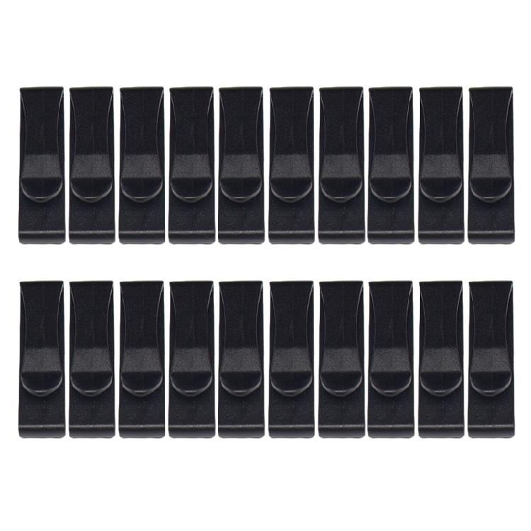 20Pcs Webbing Ending Clip Keeper Replacement Quick Slip Keeper Buckles Clip Connect Buckles for Webbing Backpack Belt