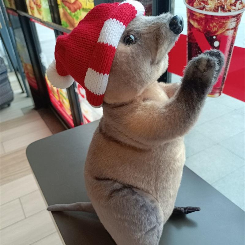 Cute Bells Blessing Animals Raccoon Otter Doll Plush Toy Cloak Kangaroo Doll Children's Ragdoll