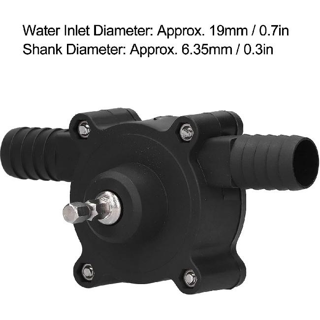 LIZEALUCKY Hand Electric Drill Pump, Drill Pump for Oil, Self Priming Water Transfer Pump, Mini Household Hand Drill Driven Pump Portable Centrifugal