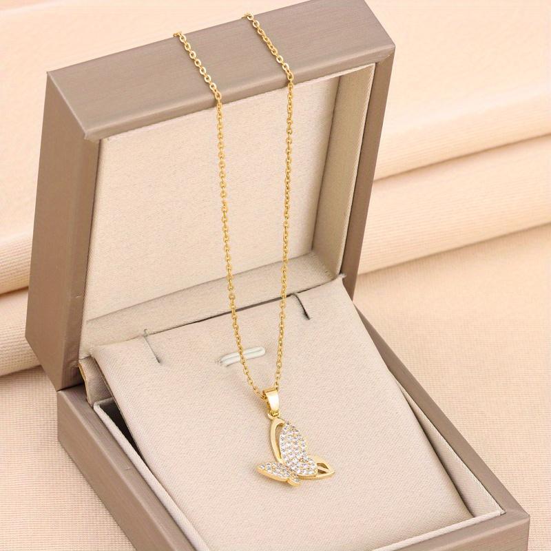 New Temperament, Light Luxury Butterfly Pendant Necklace, Ladies' Cute Women's Necklace, Ladies' Wedding Jewelry