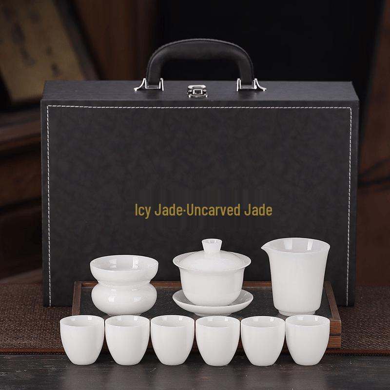 Chaxun Jade Porcelain Kung Fu Tea Set