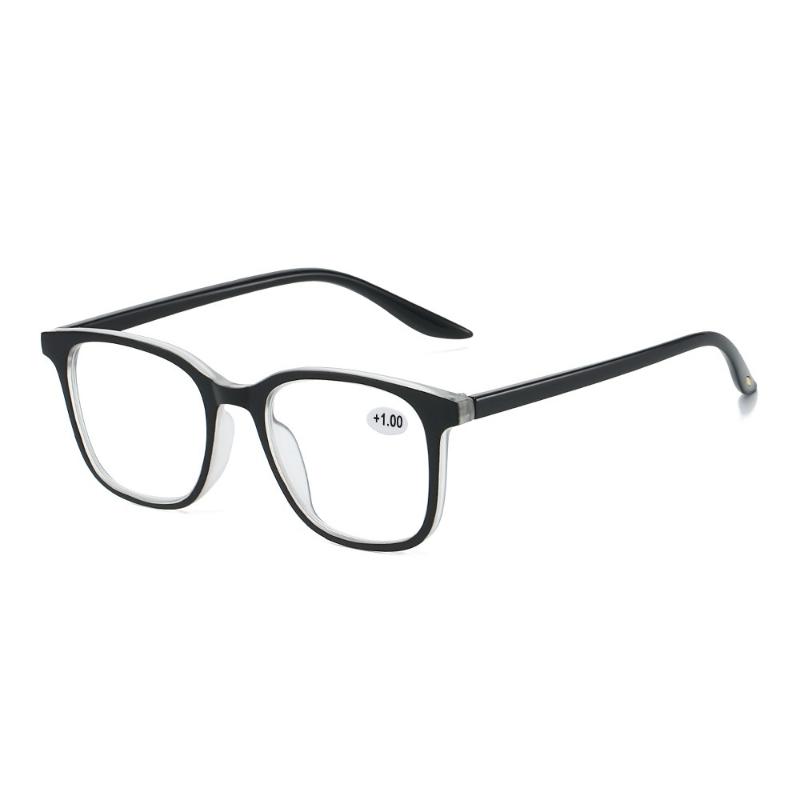 Neue Blaulichtfilter-Alterssichtbrille Herren Damen Mode Quadratischer Rahmen Ultraleicht und Bequem Hochauflösende Brille