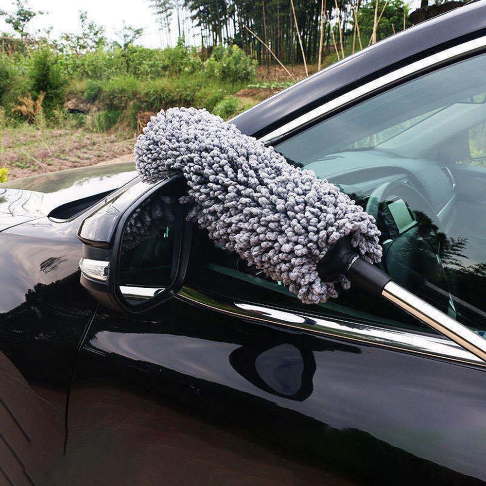 Car Exterior Duster Telescopic Auto Dirt Cleaner Car Wet And Dry Cleaning Duster Retractable Car Dust Removal Sweepers