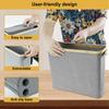 23L Toilet Paper Storage Basket Holds up to 12 Toilet Paper Roll Basket with Side Window LargeCapacity Foldable Toilet Paper Bin