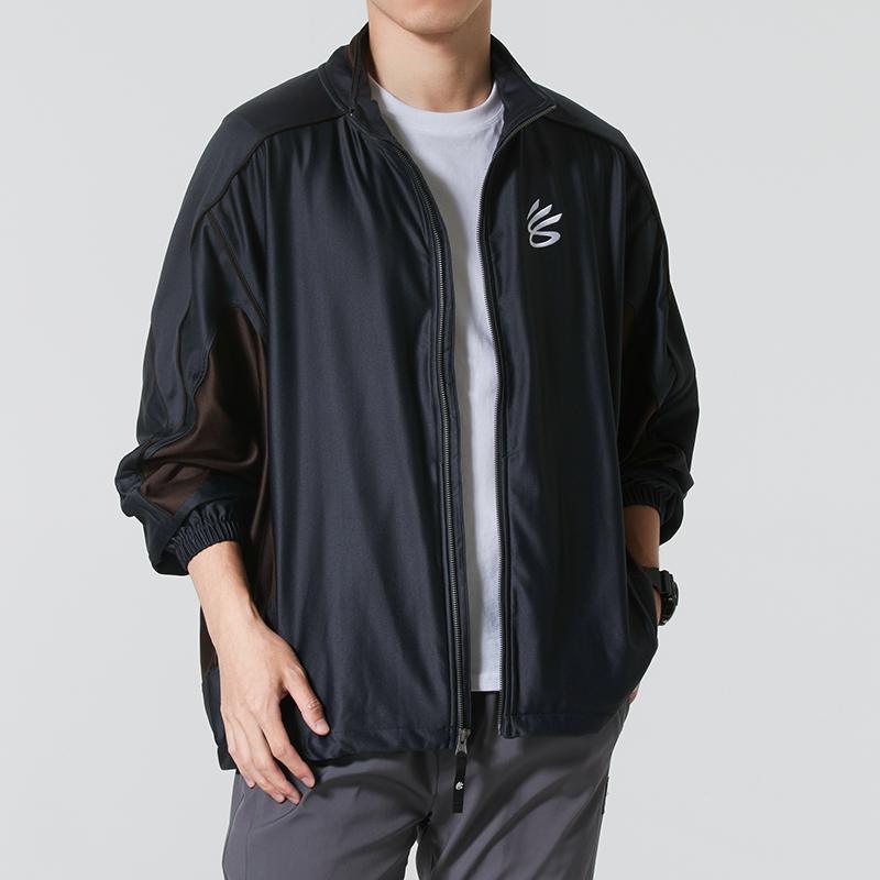 Under Armour Curry FW25 Stand Collar Zipper Loose Long Sleeve Jacket Men Jacket 6012758-016