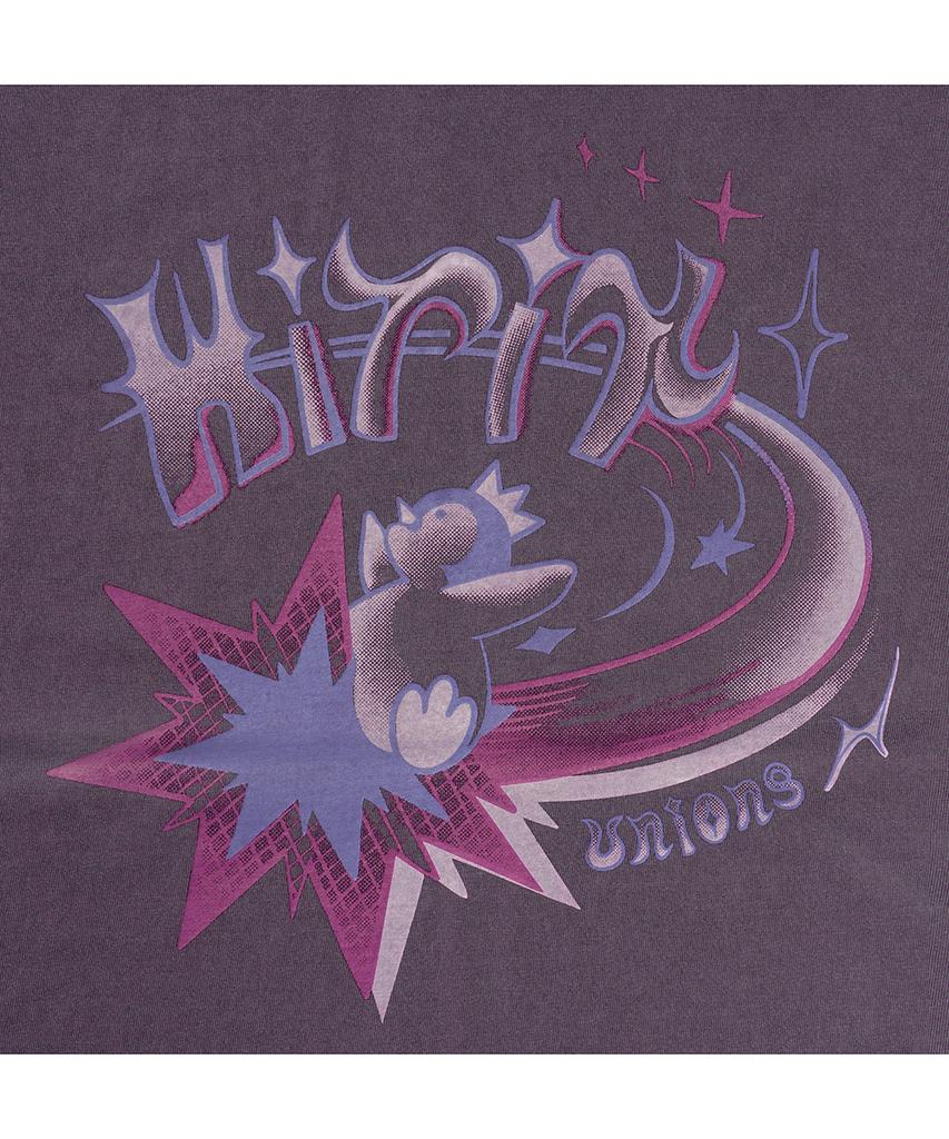 GAKKAI UNIONS Hitit Star Pigment Short Sleeve T-Shirt Ash Purple
