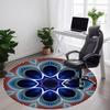 1pc Abstract Mandala Design Carpet, Round Non Slip Durable Large Size Office Carpet, Suitable for Office