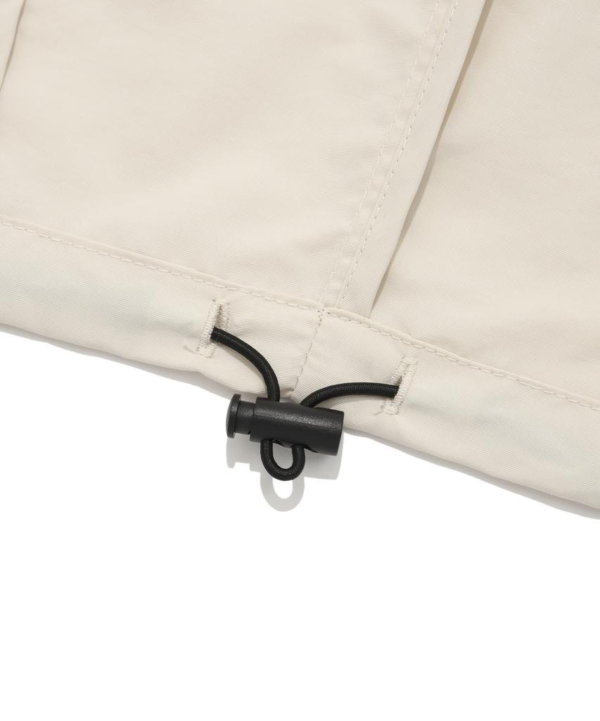 Physical Department Color Block Mesh Hoodie Track Jacket Ivory