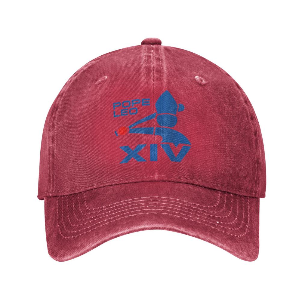 Da Pope Leo Baseball Cap Retro Distressed Washed American Headwear for Men Women Outdoor Activities Adjustable Hats Cap