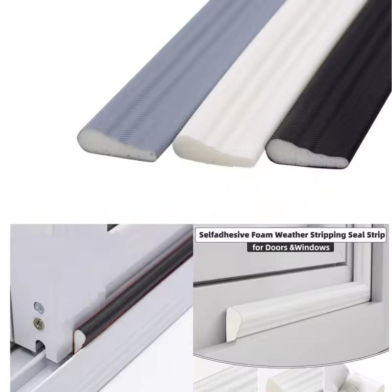 5M Self Adhesive Door Window Sealing Strip Home Door Window Sound Insulation Seal Film Door Swal Weather Strip