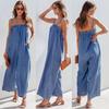 Jumpsuits Summer Loose High Waist Fashion Suspenders Jumpsuit Slim Looking Loose Pants Cropped Casual Suspender Trousers