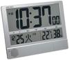Seiko Clock a wall clock and table clock with digital programmable Rokuyo days of the and humidity silver metallic SQ434S, radio-controlled display,
