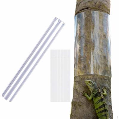 PVC Tree Trunk Protector Plant Cover with Self Adhesion Strips for Trimmer Fence Garden Yard Winter